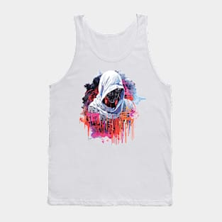 Hacker Game Urbain City Life Mistery Shadow Abstract Tank Top